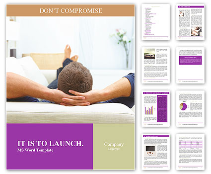 Man Relaxing Word Template