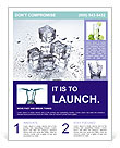 Ice For Cocktail Flyer Template