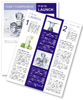 Ice For Cocktail Newsletter Template
