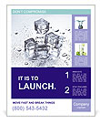 Ice For Cocktail Poster Template