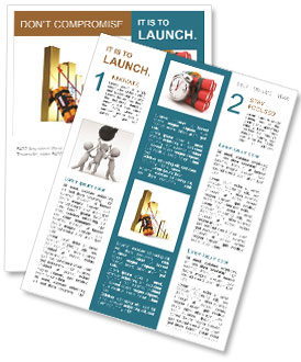 White Background Diagram Of Dynamite And Gold Crisis Newsletter Template