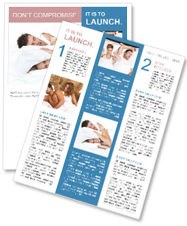 A man and a woman laying in bed together Newsletter Template