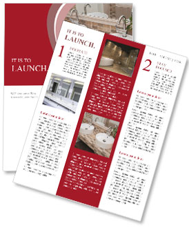 Contemporary Dual-Sink Bathroom Design Newsletter Template