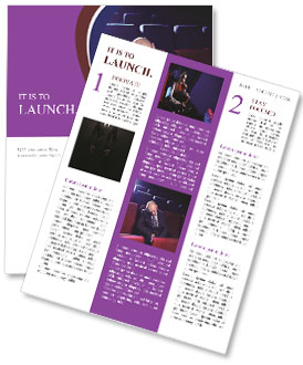 Sleeping Bald Man In Vacant Cinema: A Surreal Scene Newsletter Template