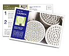 Efficient Led Light Bulbs For Home And Commercial Use Postcard Template