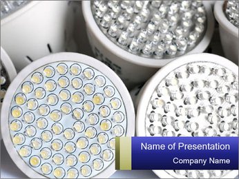 Efficient Led Light Bulbs For Home And Commercial Use PowerPoint Template
