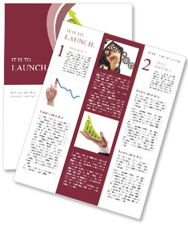 Visualize Your Company's Growth With Hand Business Graphs Newsletter Template