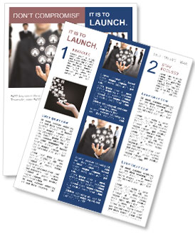 The Role Of Social Networking In The Business World Newsletter Template