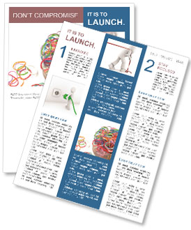 Rubber Elastic With A Gum-Like Color Newsletter Template