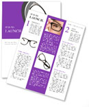 White Background With Black Glasses: A Minimalist And Stylish Combination Newsletter Template