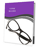 White Background With Black Glasses: A Minimalist And Stylish Combination Presentation Folder