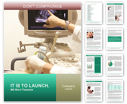 Ultrasonic Scan For Prenatal Examination Of The Abdomen In Pregnancy Word Template