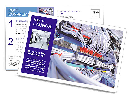 Maximizing Efficiency And Security: Importance Of Data Centers For Business Operations Postcard Template