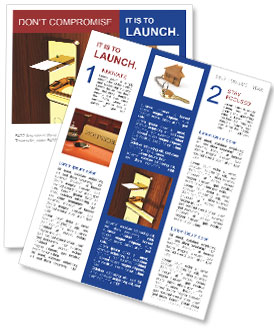 3D Illustration Of Hotel Keycard And Card Lock System Newsletter Template