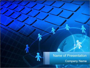 The Importance Of Social Network Background For Effective Online Presence PowerPoint Template
