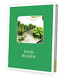 3D Digital Illustration Of A Business Graph For Effective Data Visualization Presentation Folder