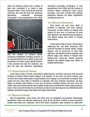 3D Digital Illustration Of A Business Graph For Effective Data Visualization Word Template - Page 4