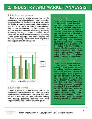 3D Digital Illustration Of A Business Graph For Effective Data Visualization Word Template - Page 6