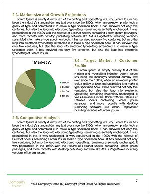 3D Digital Illustration Of A Business Graph For Effective Data Visualization Word Template - Page 7