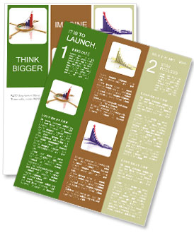 A group of arrows on top of a table Newsletter Template