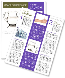 Glass Pitcher And Glasses: Essential Tableware For A Stylish Dining Experience Newsletter Template