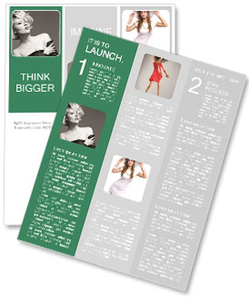 Stunning Trio Of Women Wearing Red Dresses Newsletter Template