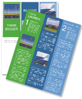 Using Wind Turbines And Solar Panels In A Rapeseed Field To Generate Renewable Energy Newsletter Template
