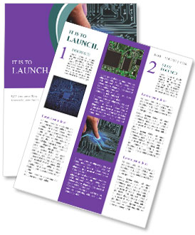 Charging Circuit Board With Blue Energy Using Power Man's Finger As Passive Source Newsletter Template