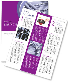 Exploring The Relationship Between X-Ray And Stethoscope In Medical Diagnosis Newsletter Template