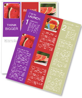 Succulent And Juicy Watermelon Wedges For Snacking And Refreshment Newsletter Template