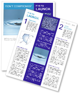 Creating Perfect Concentric Circles As A Water Drop Falls Into Water Newsletter Template