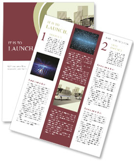 City Bus In Urban Background: A Modern And Abstract View Of The Cityscape Newsletter Template