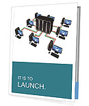 Isolated White Background Illustration Of Network And Internet Communication Concept Presentation Folder