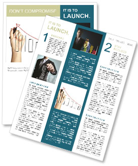 A hand drawing a graph on a whiteboard Newsletter Template