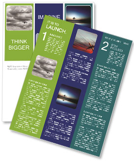 Stormy Takeoff: Airplane Departing From Airport Control Tower On Cloudy Day Newsletter Template