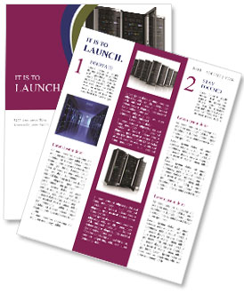 Isolated White Background Server Racks With Single Open Door For Enhanced Accessibility Newsletter Template