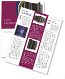 Isolated White Background Server Racks With Single Open Door For Enhanced Accessibility Newsletter Template