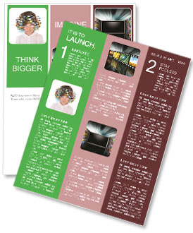 Media-Saturated Young Boy On White Background: Ideal For Education And Tv-Related Projects Newsletter Template