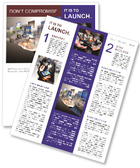 Collection Of Business Hand Holding Images Newsletter Template