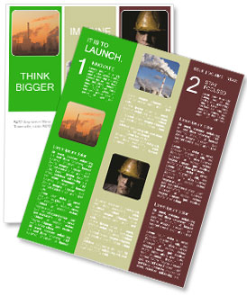 Coal Power Plant At Sunrise: A Spectacular View Of Energy Production Newsletter Template