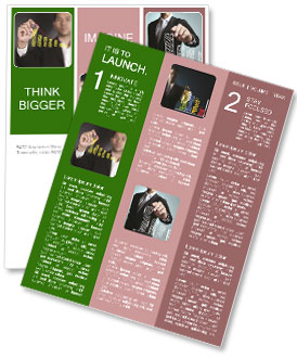 Drawing A Chart By Hand: Male Hand In Action Newsletter Template