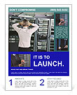 It Businessman Seeking Disaster Recovery Solutions For Network Server Room Issues Flyer Template