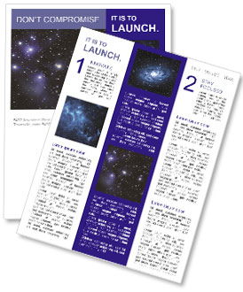 Captivating Image Of Star Cluster And Nebula Captured Using Apochromatic Telescope Newsletter Template