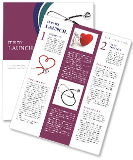 Closeup Of Stethoscope On White Background For Medical Examination Newsletter Template