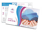 Displaying The Cloud Computing Icon With Hands Postcard Template