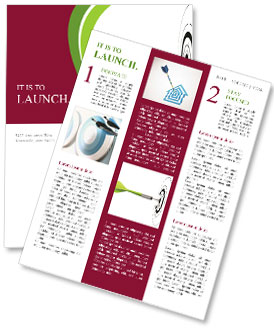 Eps Vector Image Of A Green Dart Hitting The Bullseye On A Black Target Against A White Background Newsletter Template