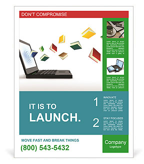 Online Library: Access Books And Resources On The Internet Poster Template