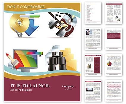 Computer And Web Icons Iii: A Comprehensive Vector Set Word Template