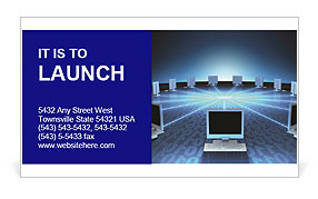 Efficient Data Communication Between Computer Networks Business Card Template
