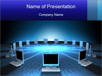 Efficient Data Communication Between Computer Networks PowerPoint Template
